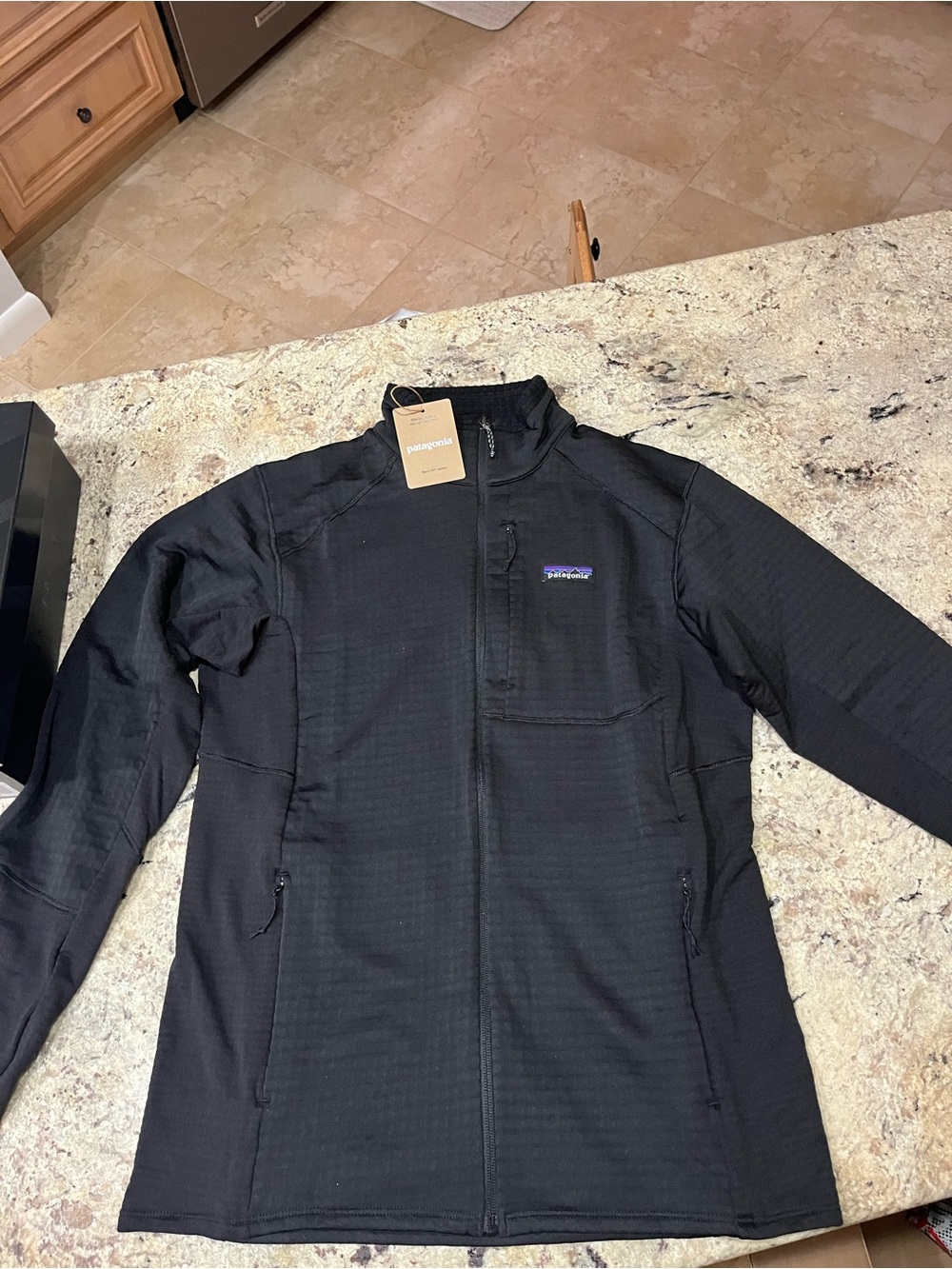 Patagonia Black Lightweight Full-Zip Shirt Jacket